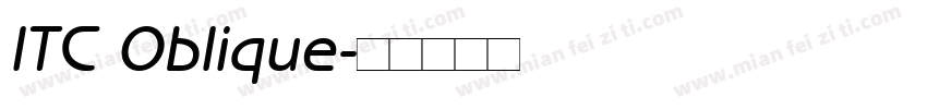 ITC Oblique字体转换